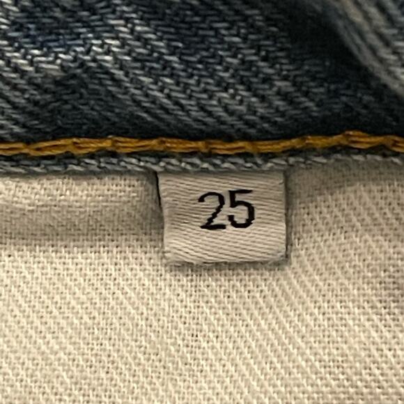 Boyish Distressed Easy Rider Button Fly Denim Shorts Size 25 - Picture 9 of 11